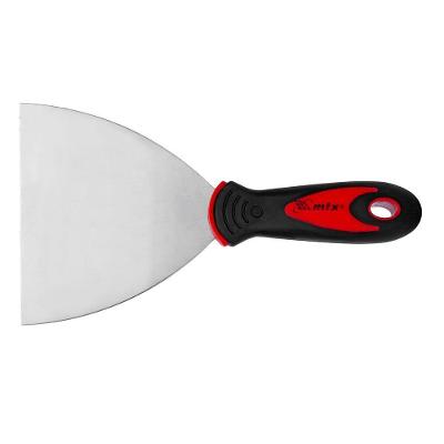 Espátula Betumadeira 5'' 120mm 855129 Aço Inoxidável Polido Vermelho Mtx