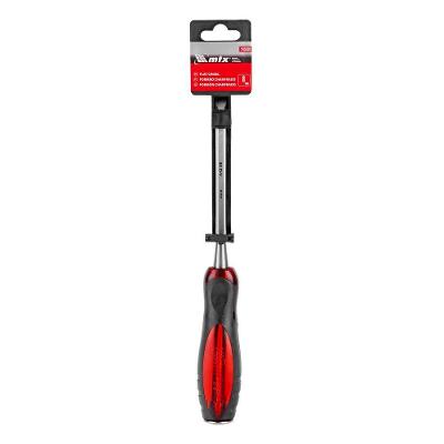 Formão Chanfrado 8mm 245039 com Cabo Ergonômico Emborrachado Vermelho Mtx