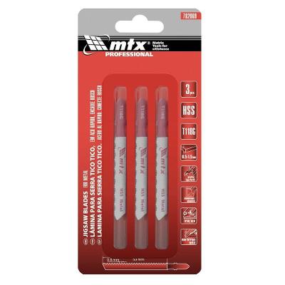 Lâmina para Serra Tico T118G para Metal 50x0,8mm Encaixe em T Vermelho MTX