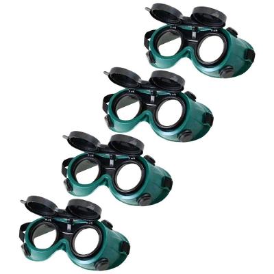 Kit 4 Óculos de Solda BSL3263 Dupla Lente Articulável Verde AB Mídia