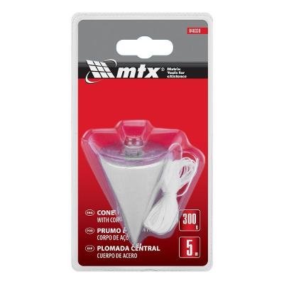 Prumo de Centro 300g 848339 para Construção em Aço com Cabo 5m Vermelho Mtx