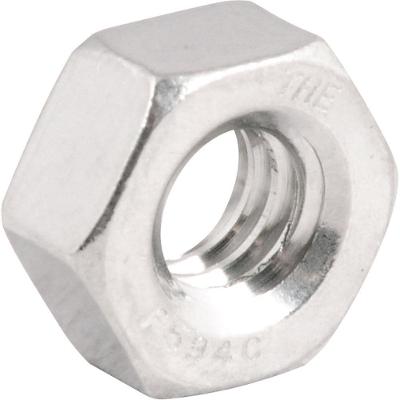 Porca Sextavada Inox UNC 1-4 Aço Inox com 5 Unidades para Fixação Durável Vonder