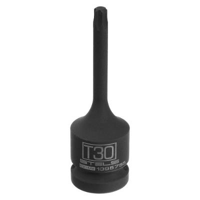 Soquete Estriado Encaixe 1-2" 1.3-16" Aço Cromo-Vanádio Azul Stels