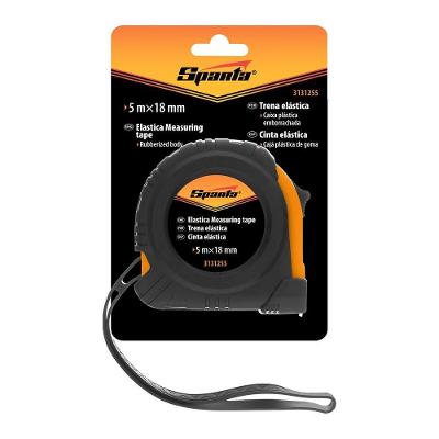 Trena Curta Elástica 5m X 18mm Estojo Emborrachado Laranja Sparta Ferramentas