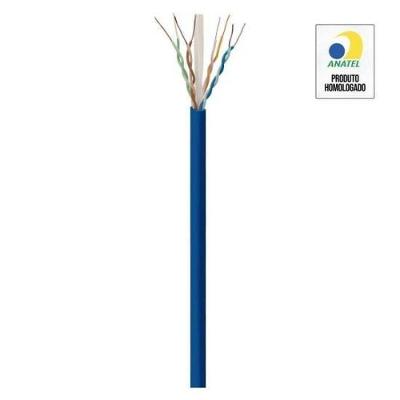 Cabo de Rede Cat6 FK510C CMX 305M 100% Cobre Eletrolítico Azul Fortrek