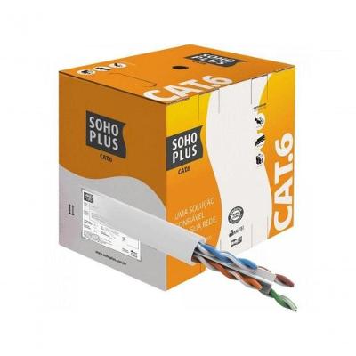 Cabo de Rede Cat.6 Sohoplus 305M com Marcação Métrica Decrescente Branco Furukawa