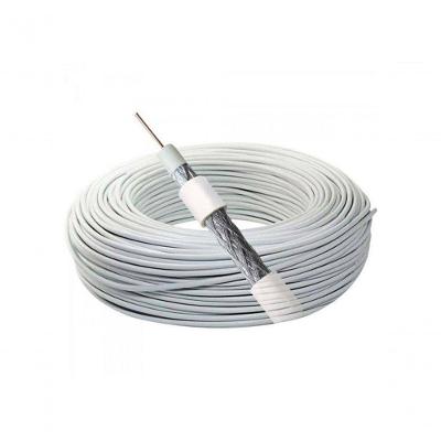 Cabo Coaxial RG6 67% BCO 100M para Instalações de TV e Internet Branco Megatron