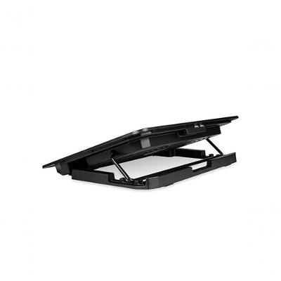 Base para Notebook NBC-50BK com 2 Ventiladores 12CM LED Azul e Regulagem de Altura Preto C3tech