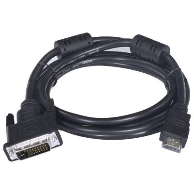Cabo HDMI para DVI-D HDMI-2 Macho 24+1 Pinos 2M Resolução Até 1080P Apenas Vídeo Vinik