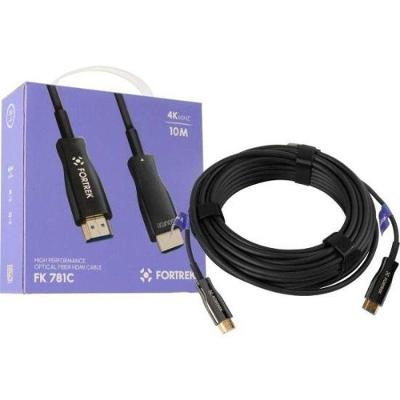 Cabo HDMI Fibra Óptica FK781C 4K 3840 X 2160 com 10M para Áudio e Vídeo sem Perda de Qualidade