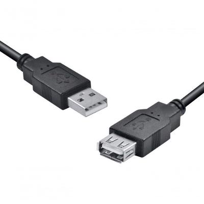 Cabo USB 2.0 a Macho X a Fêmea Extensor 3M Até 480 MBPS Preto Vinik