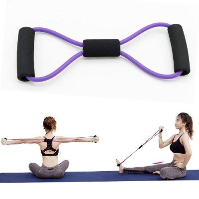 Extensor Elástico BSL3075 Formato de Oito Multifuncional Roxo AB Mídia