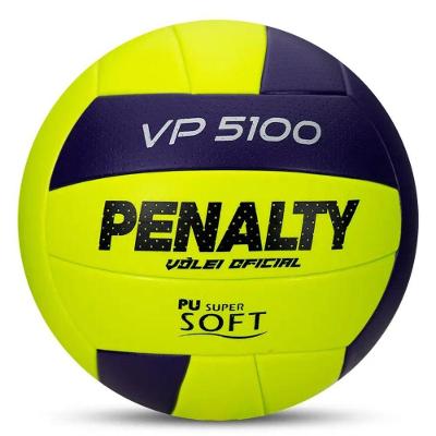 Bola de Vôlei Vp 5100 Xxvi Oficial Amarelo e Roxo para Jogo em Quadra Penalty