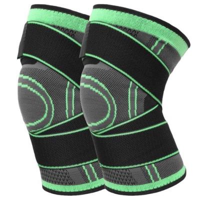 Joelheira Compressiva Esportiva Velcro Ajustável Bandagem Elástica Estabilidade Conforto Esportivo