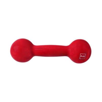 Halter de Ferro Fundido Emborrachado 2,0kg para Academia Preto Anilhas Fitness