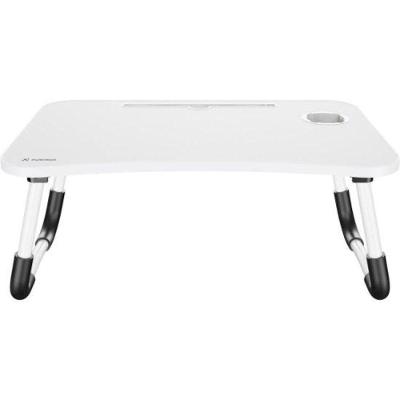 Mesa Dobrável de Colo para Notebook Lapdesk Branca [F002] com Suporte para Tablet e porta-copos