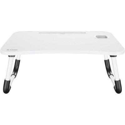 Mesa Dobrável de Colo para Notebook Lapdesk com Ergonomia em Diferentes Ambientes Branca Fortrek