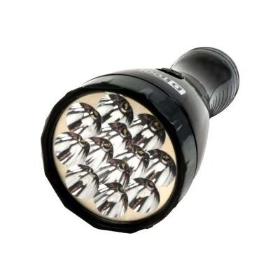 Lanterna Recarregável 12 Leds com Alta Eficiência Prata Preto Dtools