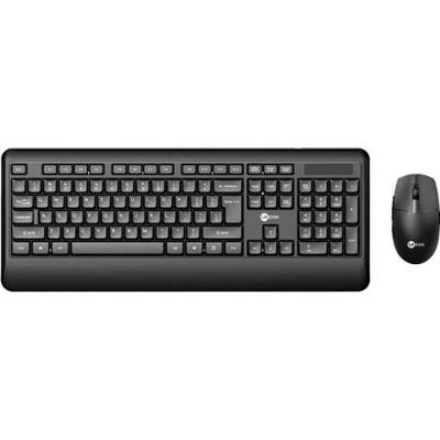 Kit Teclado e Mouse sem Fio KW202 com Conexão Wireless 2.4GHZ Antirrespingo Preto Lecoo