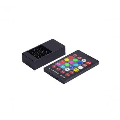 Kit Cooler para PC F7-L500RGB com Dois Coolers 120MM e Iluminação RGB Silenciosa C3tech