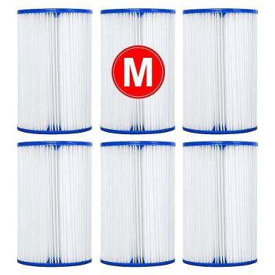 Kit 6 Refil Cartucho Filtrante para Bomba de Piscina Tipo m Alta Eficiência de Filtragem VG Plus