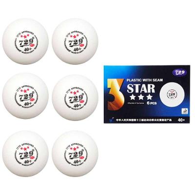 Kit 6 Bolas de Tênis de Mesa SU-PIN9 3 Estrelas Branco AB Mídia
