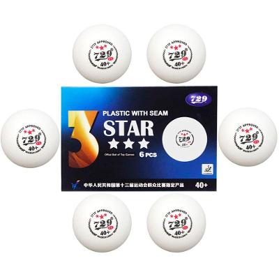 Kit 6 Bolas de Ping Pong SU-PIN9 3 Estrelas 40mm Branco AB Mídia