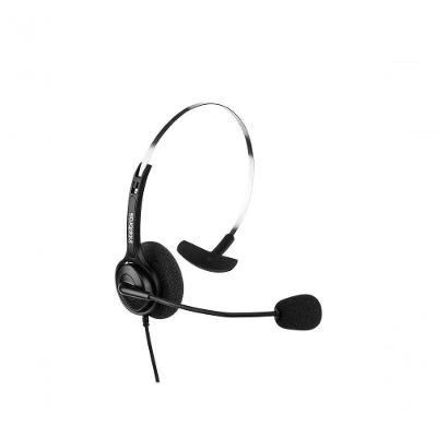 Headset CHS 40 USB 4010041 Monoauricular com Microfone Flexível e Cabo 2,4M com Controle Intelbras