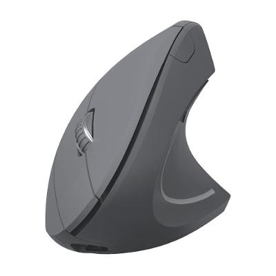 Mouse sem Fio Power Fit PM300 Vertical Ergonômico Recarregável 1600 DPI Cinza Vinik