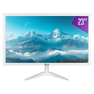Monitor Office SM235MSYW 23" Full HD Painel LED 60HZ Branco com Entradas HDMI e VGA