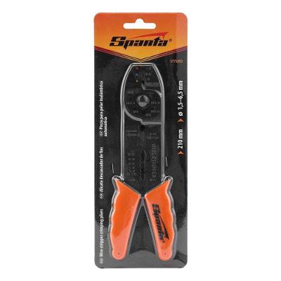 Alicate Desencapador de Fios 1775055 210mm para Instalações Elétricas Laranja Sparta Ferramentas