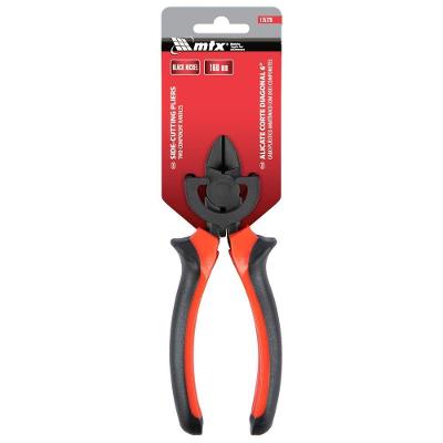 Alicate de Corte Diagonal 160mm 6'' 175729 Aço Carbono Black Nickel Vermelho MTX