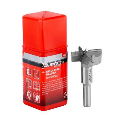 Broca Forstner 32mm 1-1-4'' 704899 para Furos Cegos em MDF e Compensado Vermelho Mtx