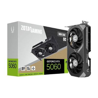 Placa de Vídeo Gaming Geforce RTX 5060 Twin Edge OC 8GB GDDR7 128-BIT PCI EXPRESS 5.0 Zotac