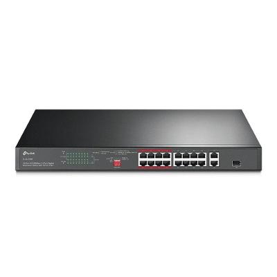 Switch Não Gerenciável c/16P 10/100Mbps Poe+ E 2P Gigabit