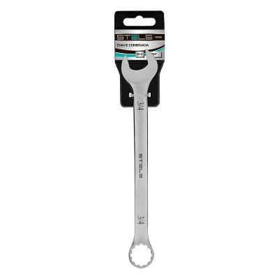 Chave Combinada 3-4'' 1463855 Aço Cromo Vanádio Crv 38-55 Hrc Azul Stels