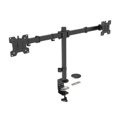 Suporte para Monitor Mt-Ergo Duplo 10-24 Triarticulado para Dois Monitores 10 a 24 Preto Multivisão