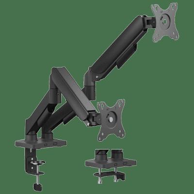 Suporte Articulado SM-012GD para 2 Telas 17-32" com Mola, Ajuste de Altura e Estrutura Reforçada