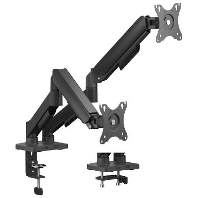 Suporte Articulado para Monitores SM-012GD para 2 Telas 17-32 Assistido por Mola Preto Pcyes