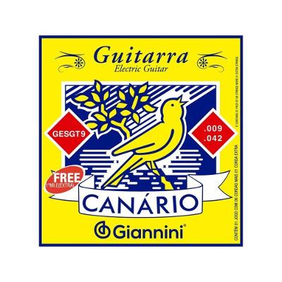 Encordoamento Para Guitarra Canario Tensao Media .009 - Gesgt9