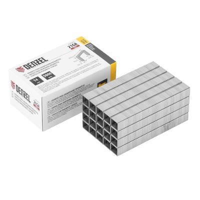 Grampos para Grampeador Pneumático 14mm Aço Amarelo Kit 5000 Peças Denzel