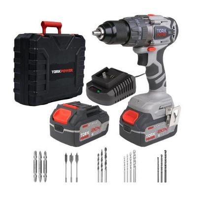 Furadeira Parafusadeira de Impacto a Bateria Tork Brasil Profissional Motor Brushless 20V