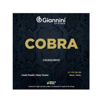 Encordoamento Para Cavaquinho Aço Tensão Pesada Série Cobra Gescp