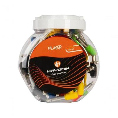 Cabo para Pedal 15cm Kit com 20 Sortido Conectores l Som Transparente Hayonik