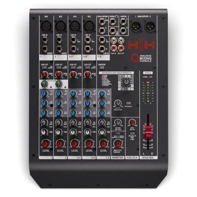 Mesa de Som Queensberry Q8FX 8 Canais com Equalizador 3 Bandas e Interface USB Preto QueensBerry