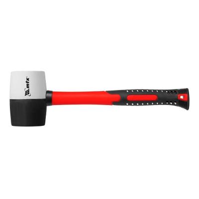 Martelo de Borracha 450g 111719 com Cabo em Fibra de Vidro Preto e Branco MTX