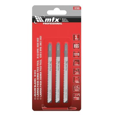 Lâmina para Serra Tico T127D para Metal Encaixe Tipo T Vermelho Kit 3 Unidades Mtx