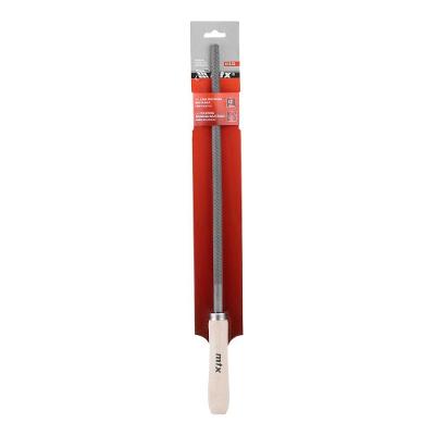 Lima Redonda Bastarda 300mm 12'' Aço Carbono para Metais Vermelho MTX