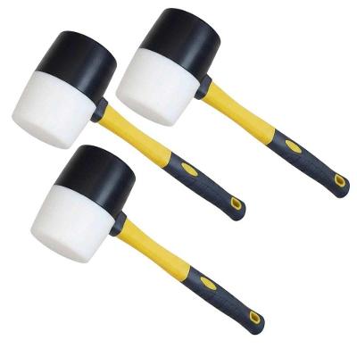 Kit 3 Martelos de Borracha SU-MART1 Anti-Retorno Ergonômico Preto AB Mídia