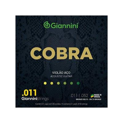Encordoamento Para Violão Aço Cobra .011 Bronze Geeflk
